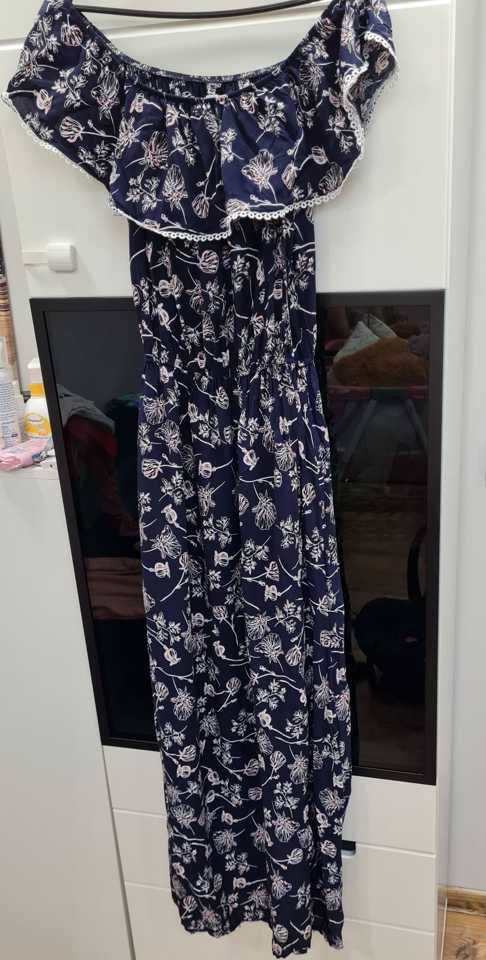 Długa sukienka Maxi w kwiaty rozmiar uniwersalny