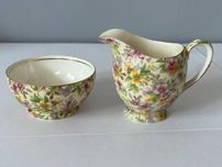 Royal Winton stara porcelana sygnowana mlecznik cukiernica rok 1952