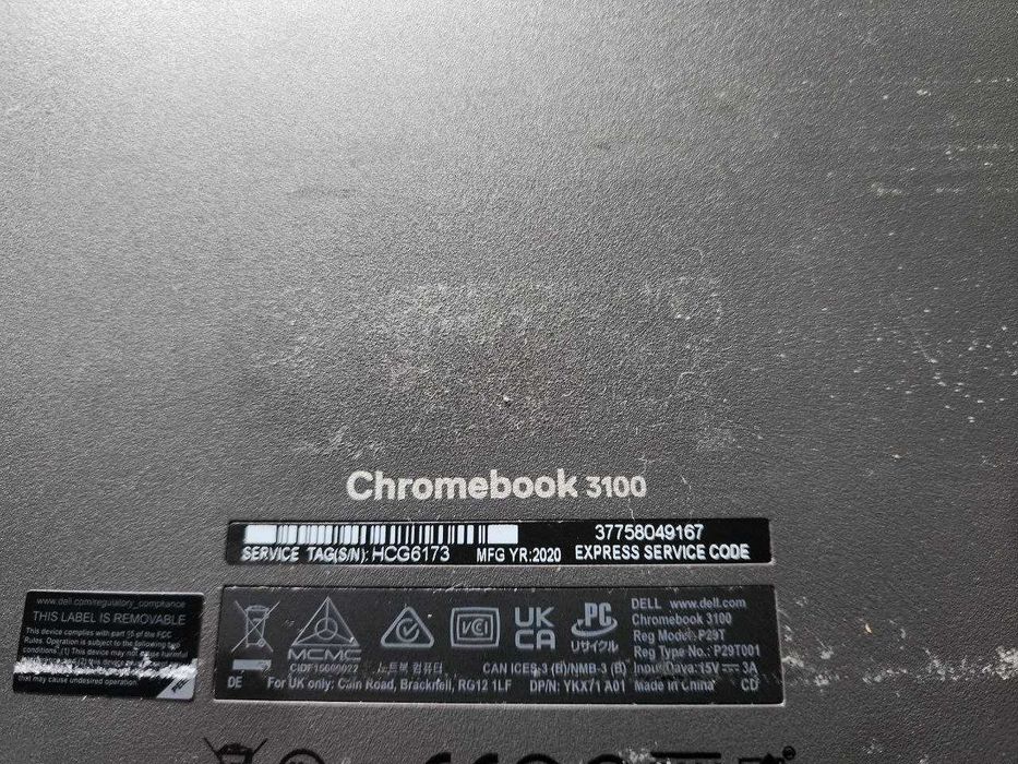 Ноутбук Dell Chromebook 3100 4гб озу 7 годин батарея