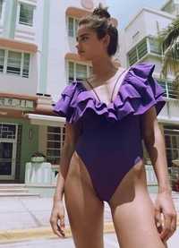 Фіолетовий купальник Zara