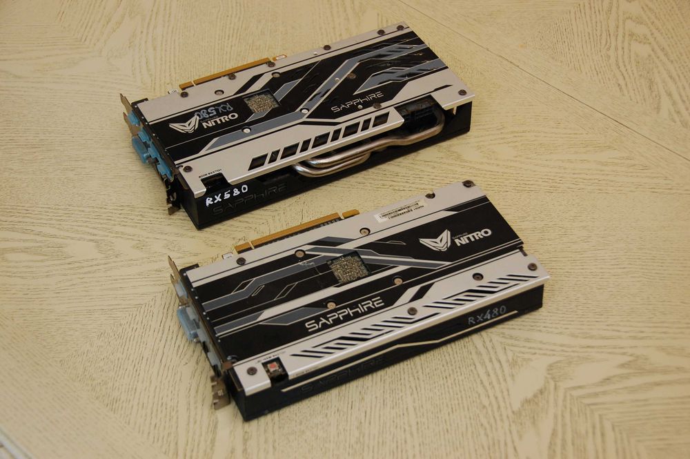 Видeокарта SAPHIRE NITRO RX480 и RX580  8 GB