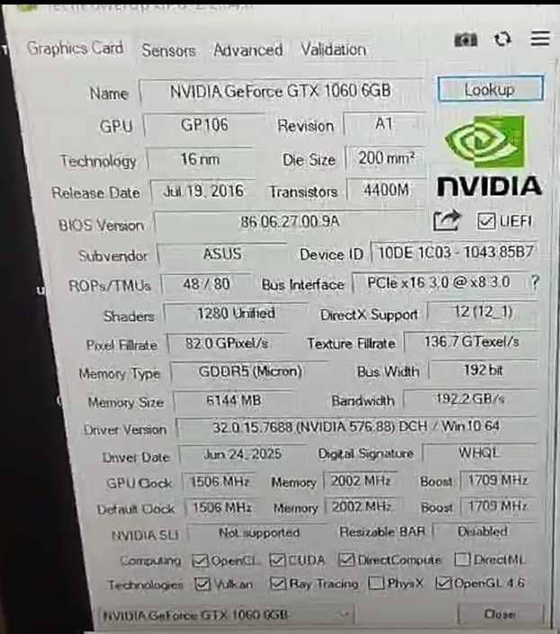 пк на gtx1060 6gb й райзен 5 2400G