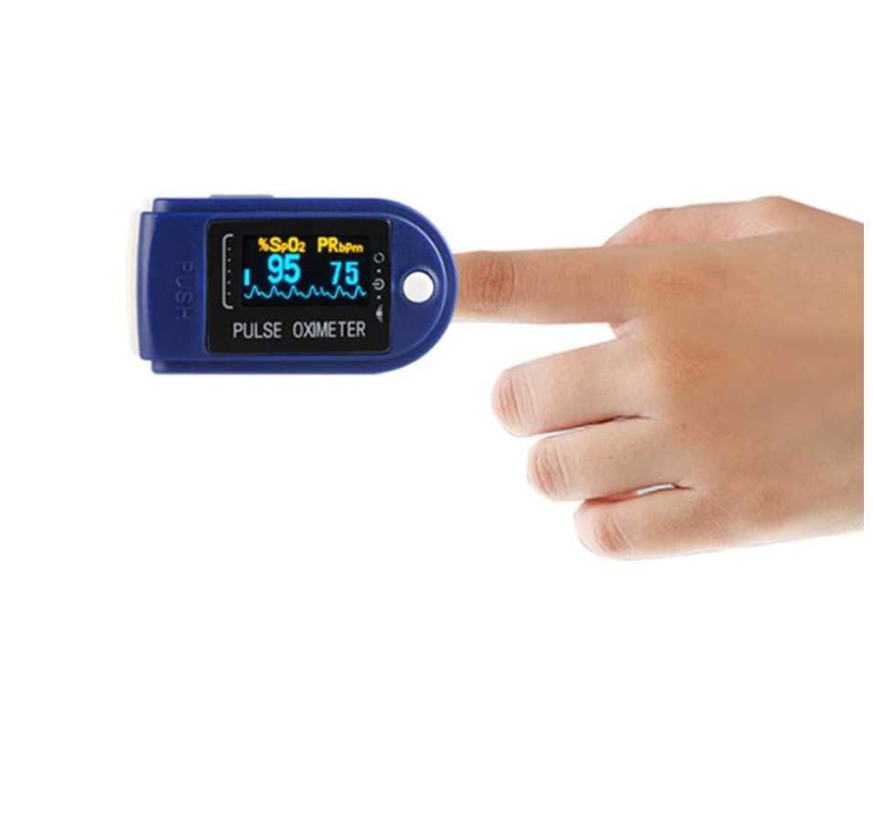 PULSOKSYMETR Pulse Oximeter Certyfikowany biały