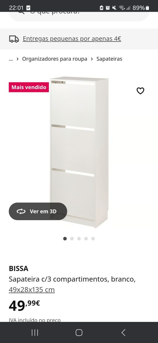 Sapateira IKEA Bissa