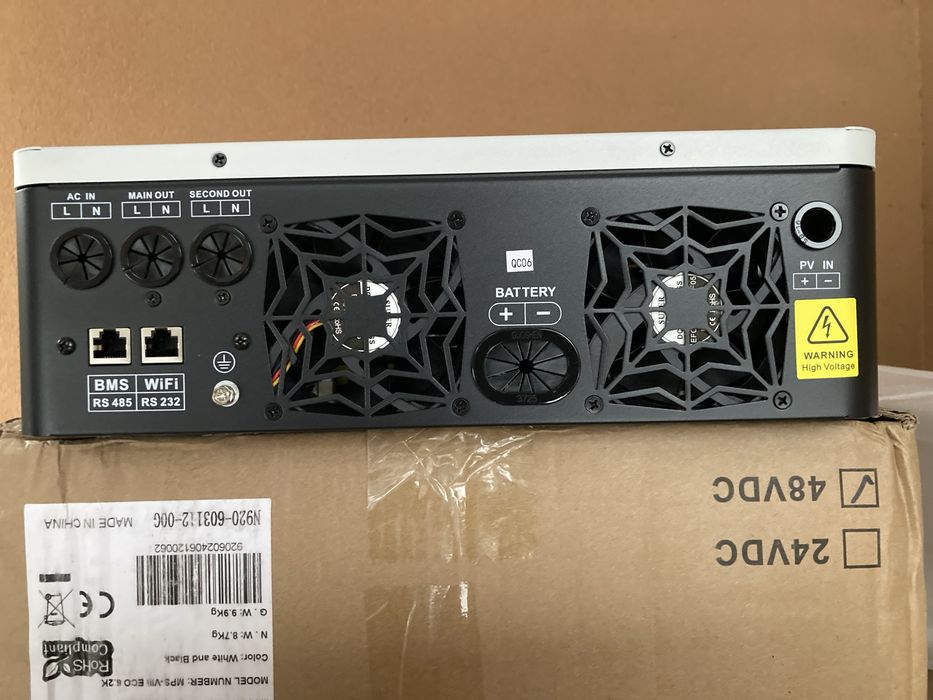 Інвертор 48v 6,2 кВт 120Ач