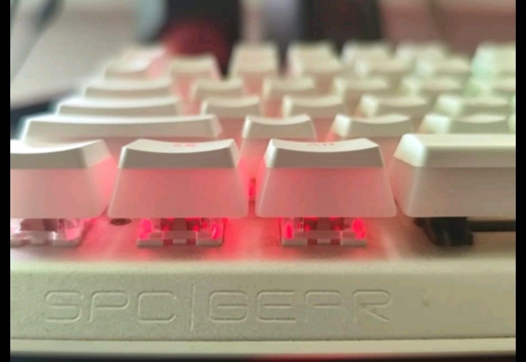 Klawiatura SPC GEAR Onyx White Tournament Kailh Brown RGB Mechaniczna