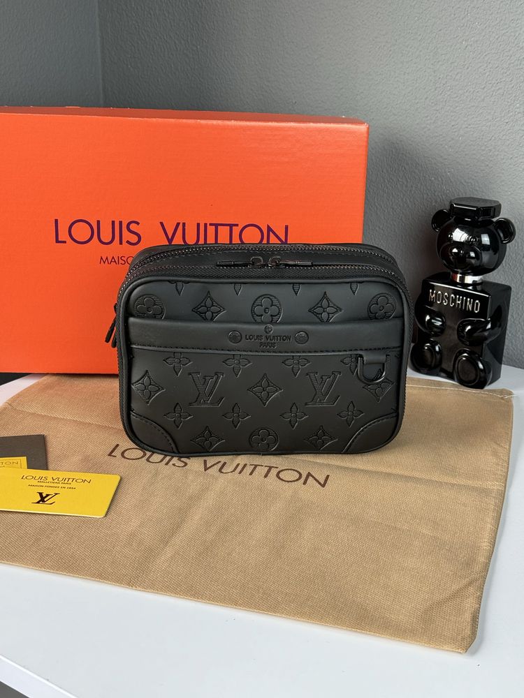 Мужская сумка Louis Vuitton чоловіча сумка бананка барсетка месенджер