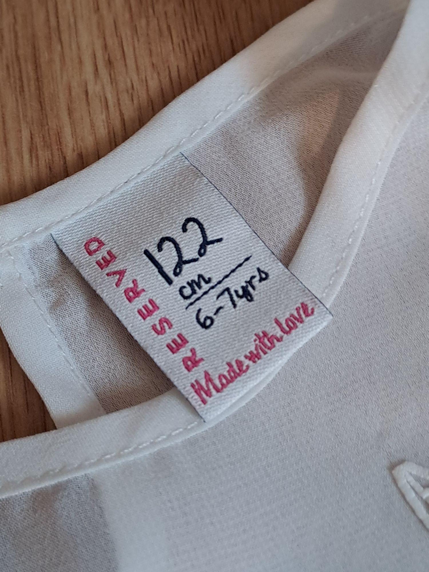 Біла блуза туніка сорочка Zara Reserved 6-7р/116-122см
