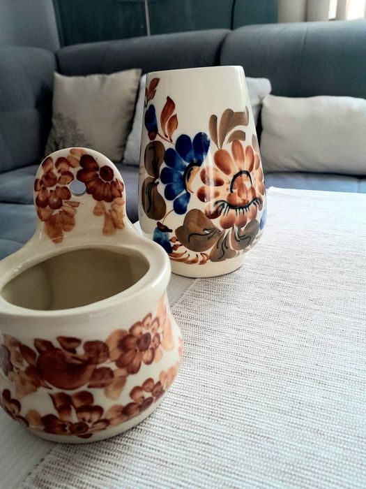 Wazon , solniczka ceramika fajans Bolesławiec Włocławek