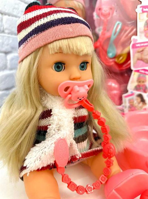 функціональний пупс лялька з набіром для годування