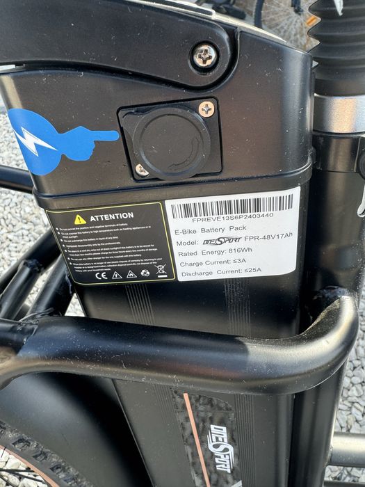 Rower elektryczny OneSport OT16 składany 250W 17Ah 25km/h