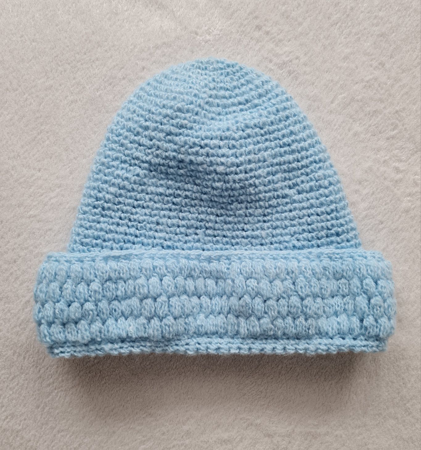 Niebieski komplet: czapka i szalik