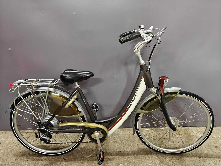 Rower elektryczny BATAVUS VOLTA DE LUXE 11ah Piękny Shimano NEXAVE 50C