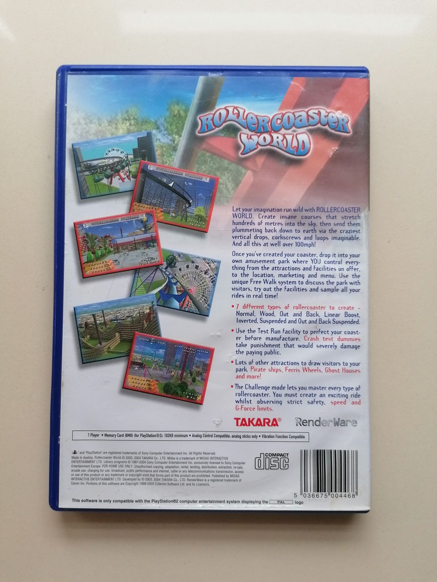 Gra Rollercoaster World PS2