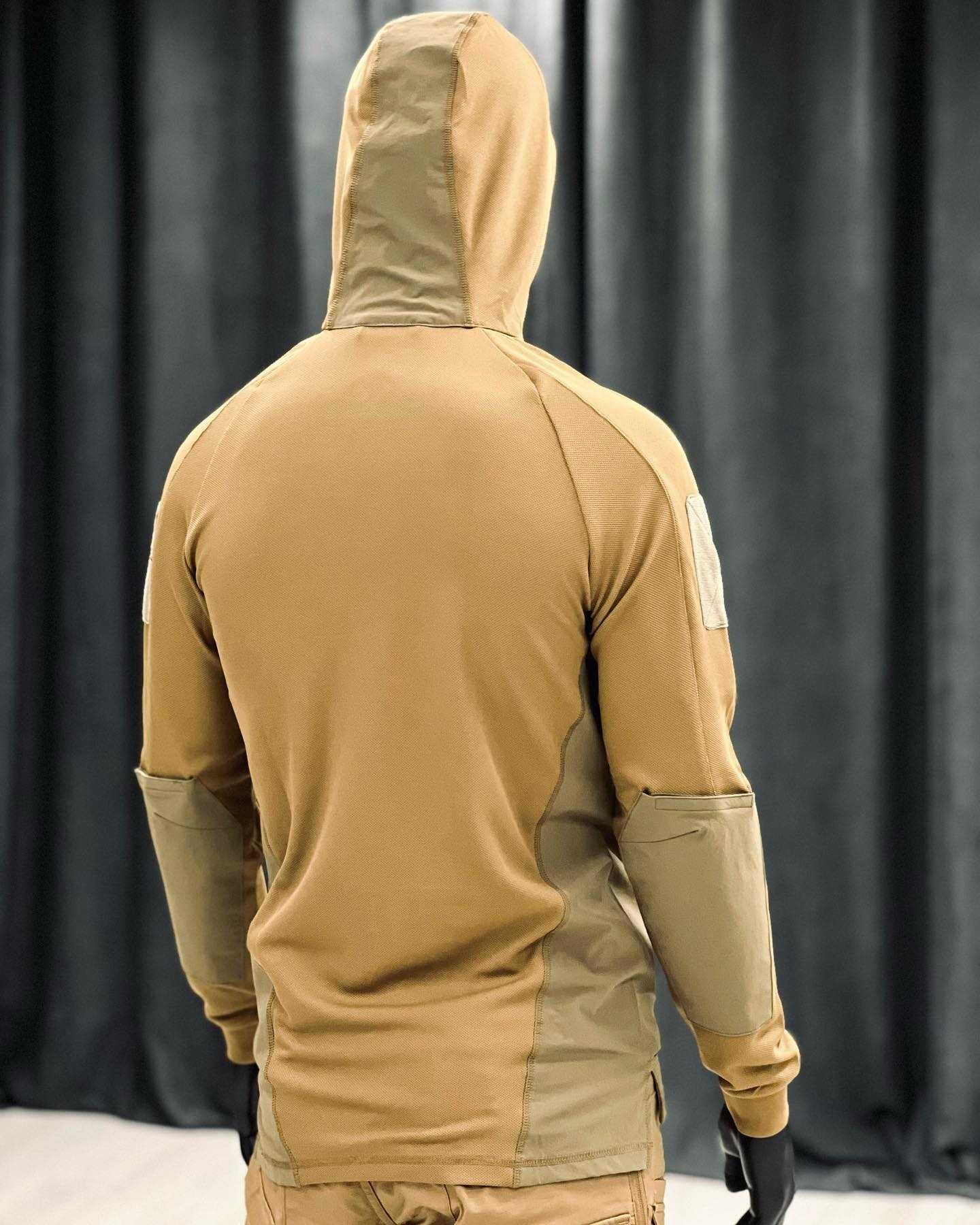 Кофта тактична Helikon Range Hoodie Topcool - Coyote/Adaptive Green