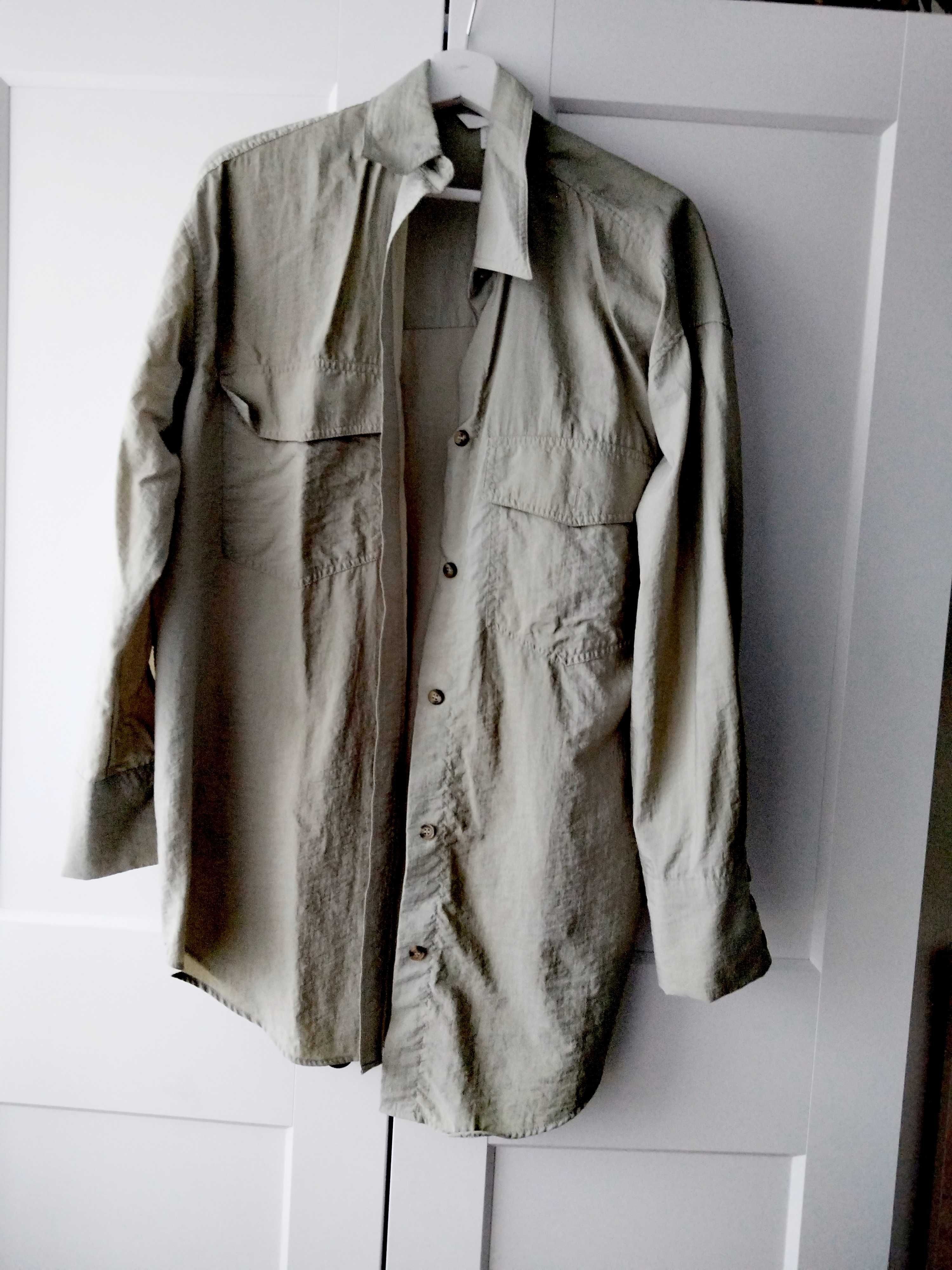 Koszula damska khaki h&m