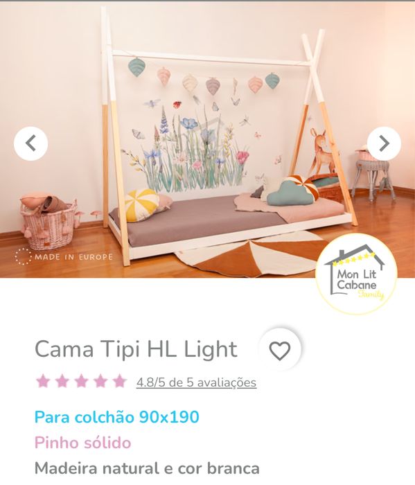 Cama montessori 90x190