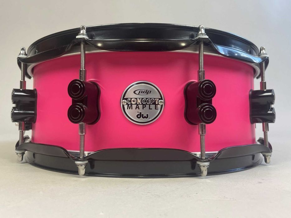Werbel PDP by DW Concept Maple Pearlescent Black 14" x 5.5'' - Pink