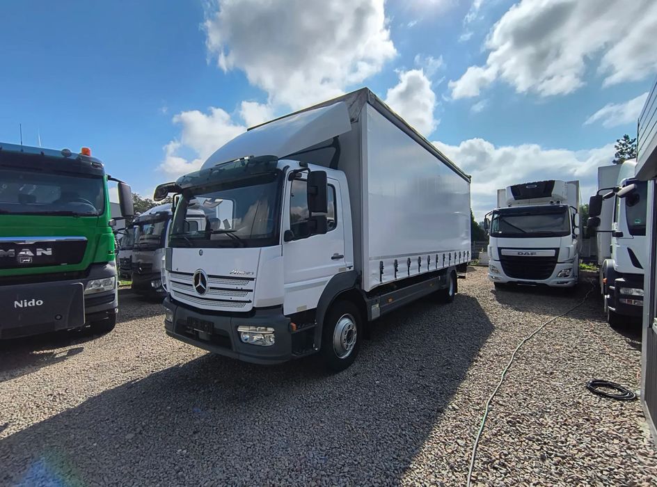 Mercedes-Benz Atego 1624 EURO6  firanka + winda 18 palet, DMC 16.000, ładowność 8.650kg! Dach suwany