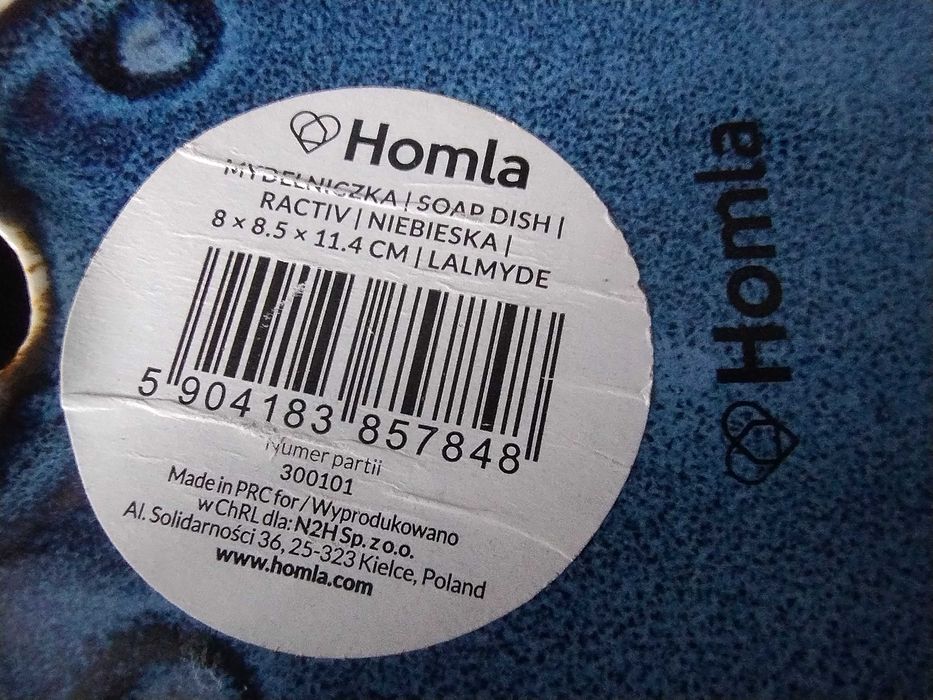 Niebieska mydelniczka Ractiv Homla