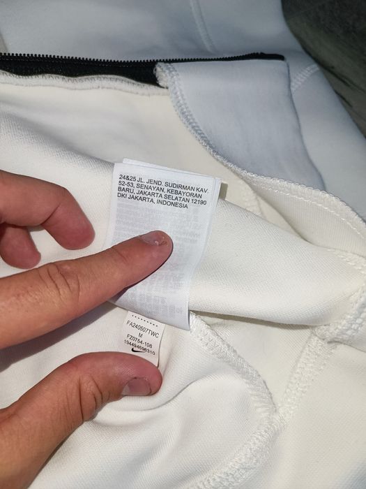 ЗИП худи Nike Tech Fleece Reflective Black White