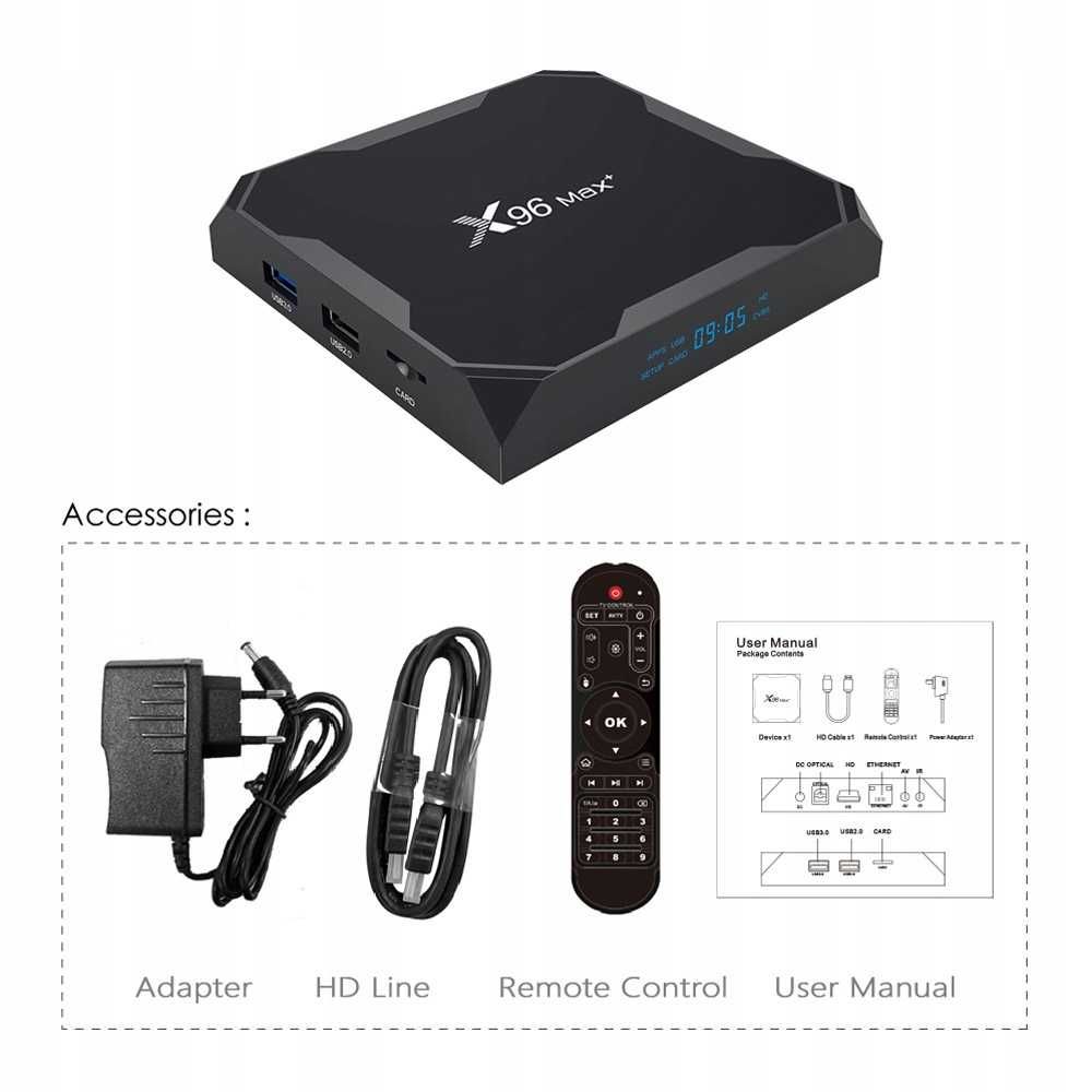 X96 Max Plus  Smart TV Box Android 9.0  4 GB/32 GB