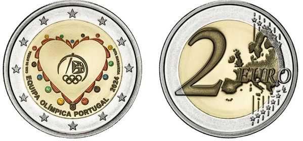 Moeda Comemorativa da Equipa Olímpica de Portugal, 2024