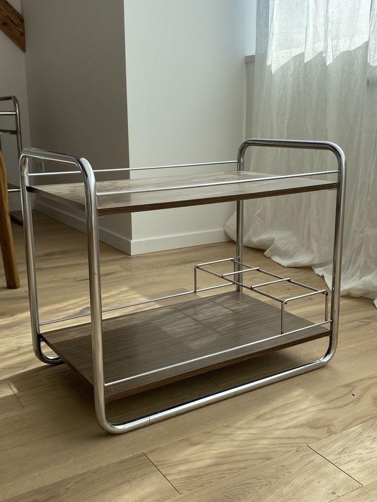 Stolik barek bauhaus prl mid century lata 70