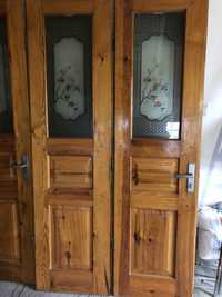 Двох польні деревяні двері