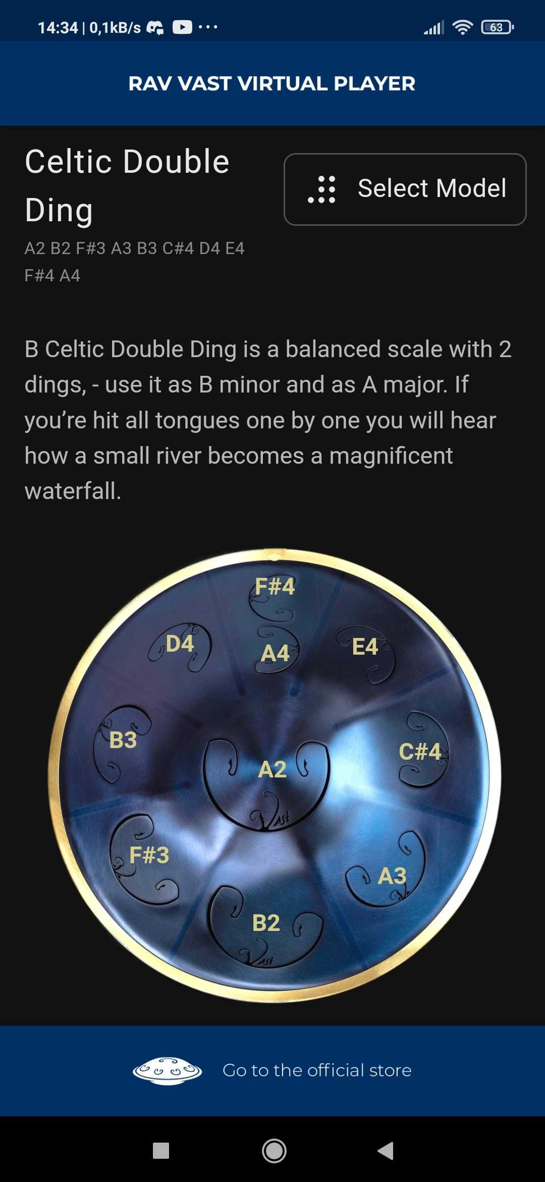 Rav vast , hangdrum,handpan