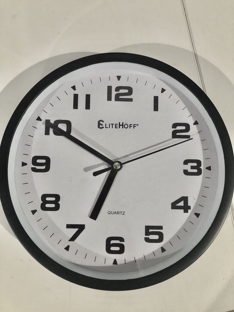 Zegar ścienny ELITEHOFF czarny 19,5cm - Wrocław