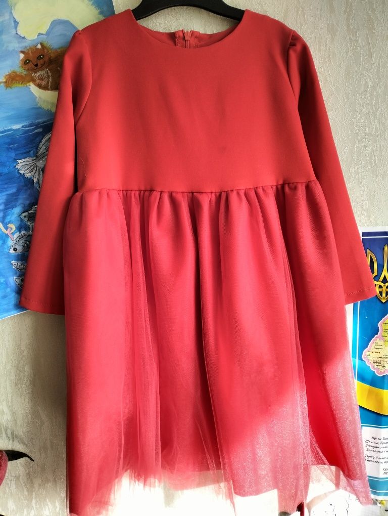 Сукня дитяча з костюмної тканини