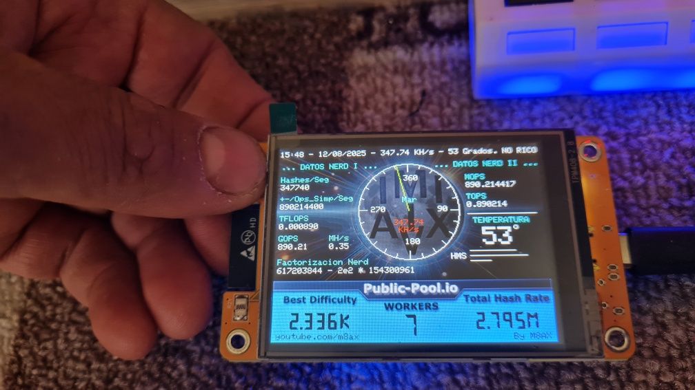 Bitcoin крипто-майнер Miner asic 345+KH/s Nerd