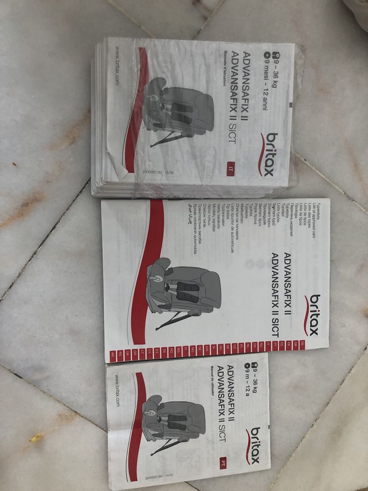Cadeira auto BRITAX ROMER ADVANSAFIX II SICT vermelha grupo 2 e 3