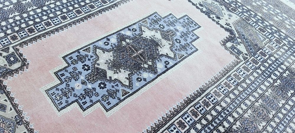 Pakistański dywan wełniany 243 x 157 cm wełna 100% tk. ręcznie Buchara