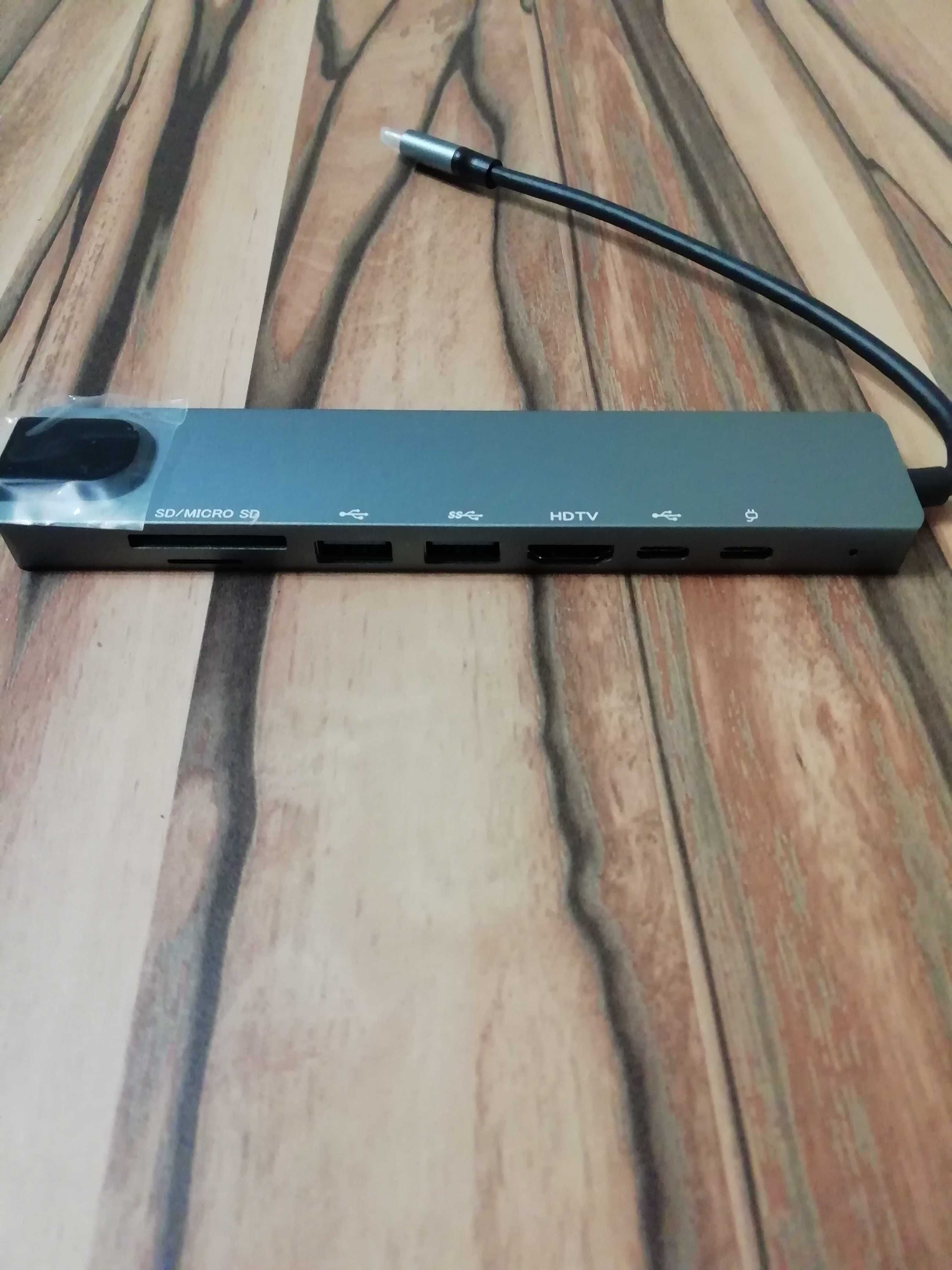 USB Hub адаптер Type-C 8 in 1