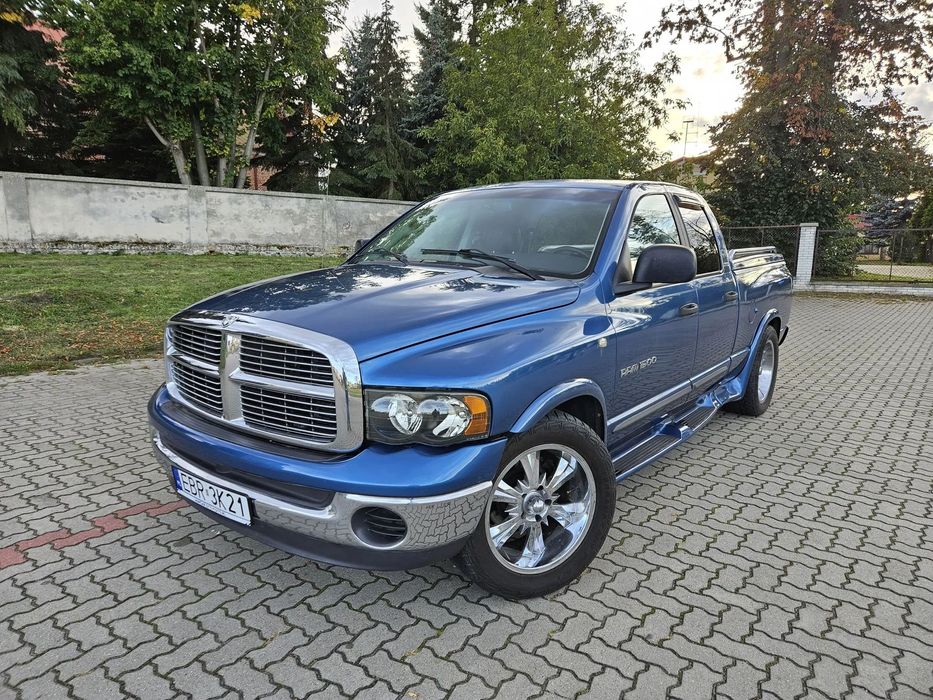 Dodge RAM 4.7 MAGNUM v8 LPG alu 20 sekwencja zarejestrowany skóra FILM
