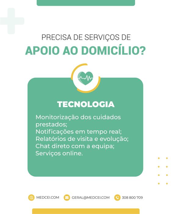 Cuidados Domiciliários – Enfermagem, Higiene, Acompanhamento | MEDCEI