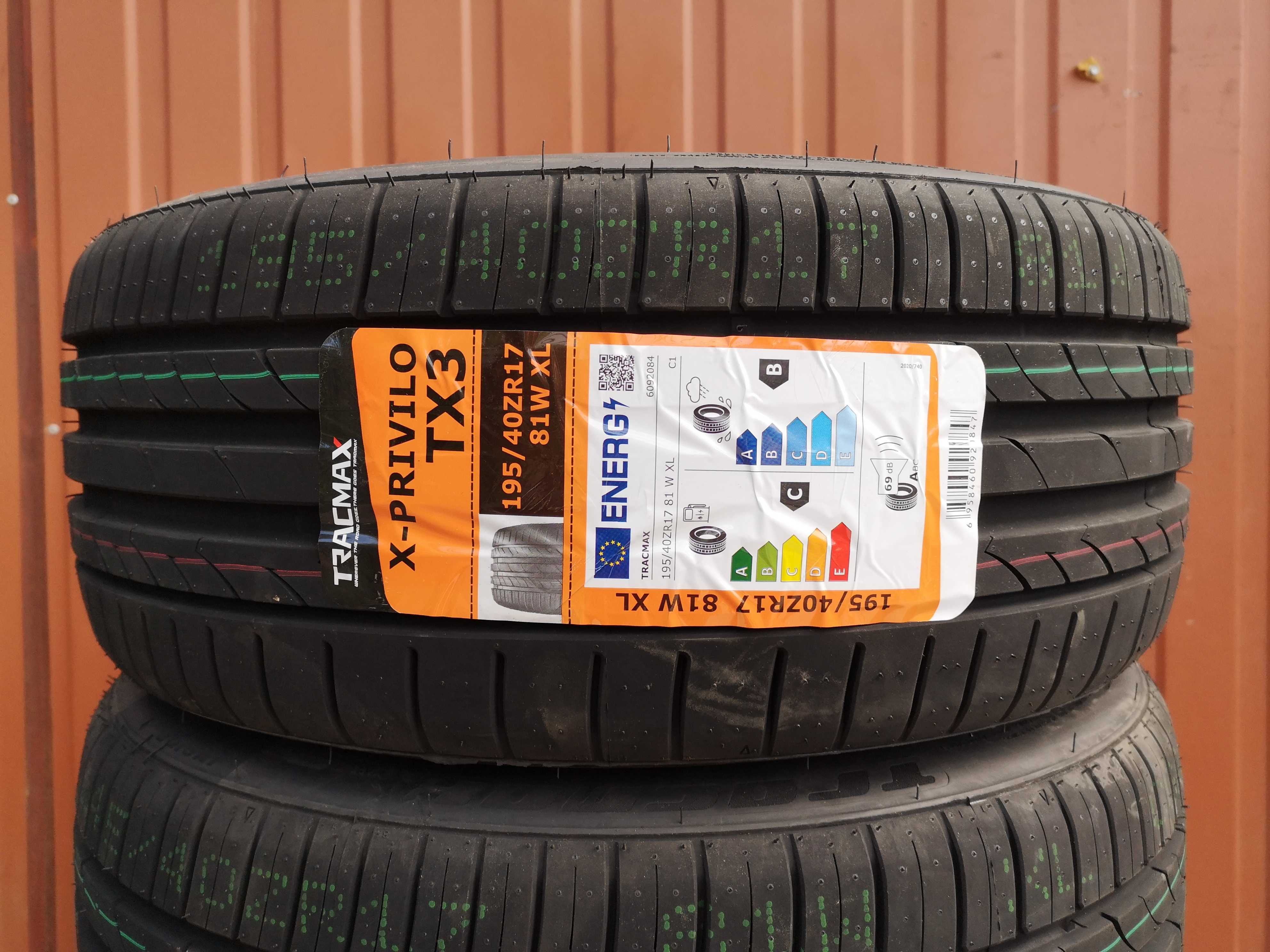 195/40 R17 81W XL Extra Load - Tracmax X-Privilo TX3 (2 sztuki) NOWE