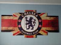 Chelsea, bardzo duży, 5 częściowy obraz. Unikalny. 2 metry szerokości