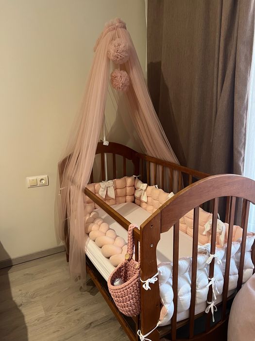 Балдахін рожевий і тримач