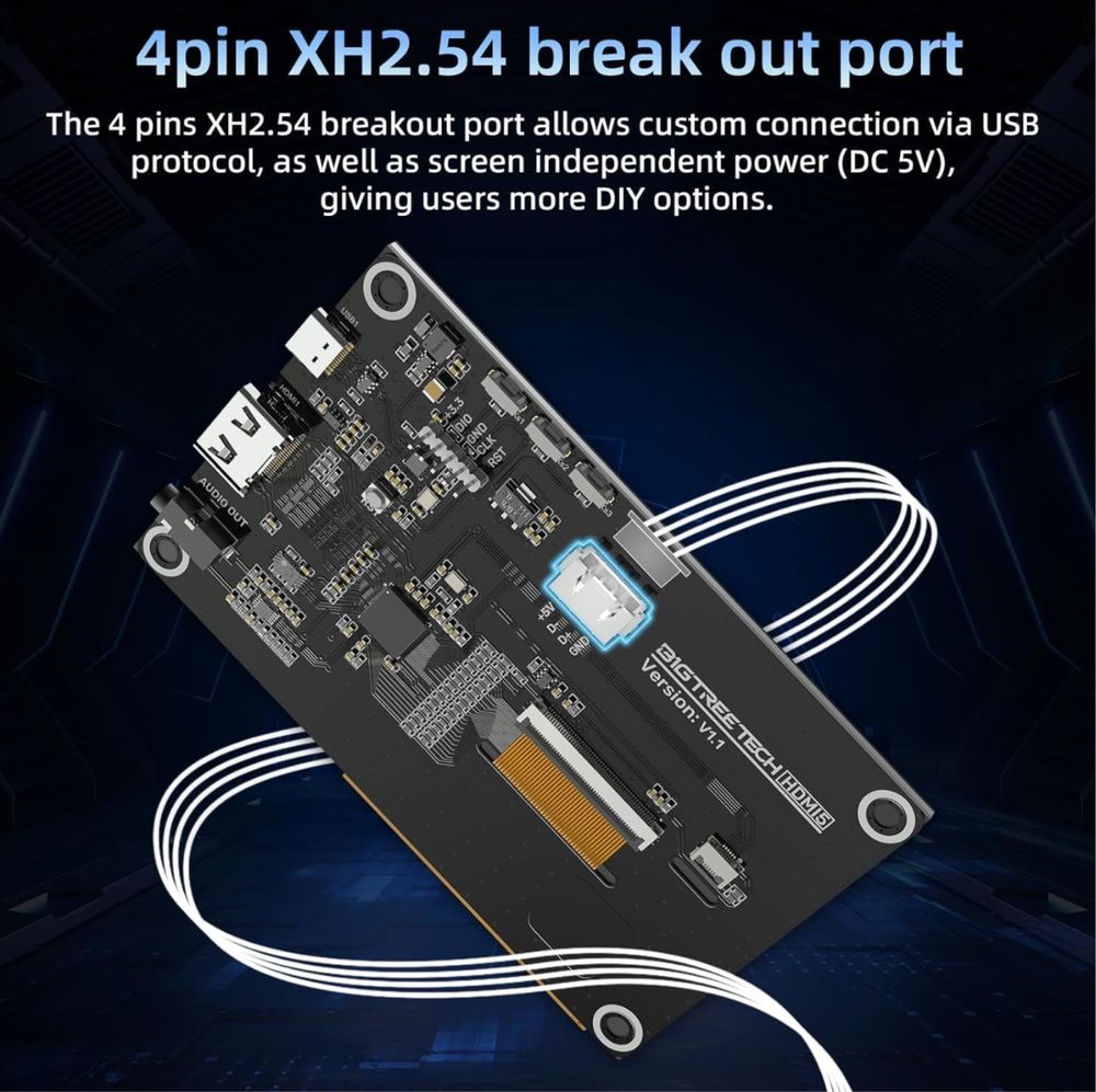 BIGTREETECH Duży wyświetlacz HDMI5 V1.1 5" do drukarki 3D