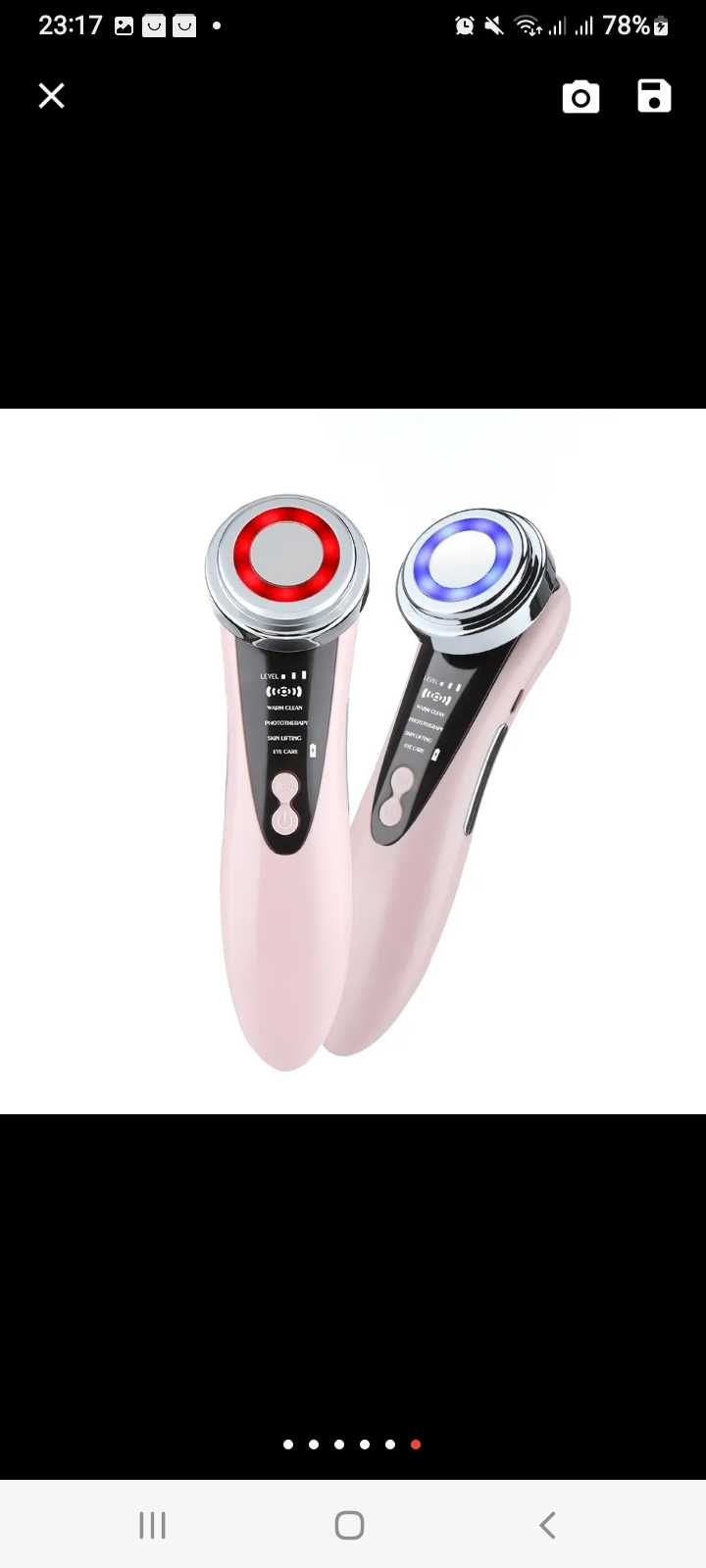 Aparelho Multifuncional color light skin rejuvenescedor