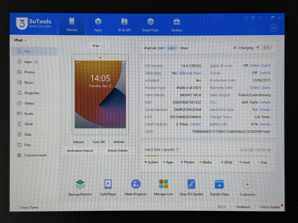 iPad Air 2 (A1567) 64GB - Cellular (LTE) - faktura VAT 23%