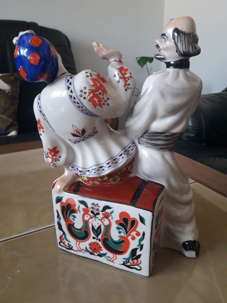 Figurka porcelanowa "Sołocha i Czart" Kijów Ukraina.