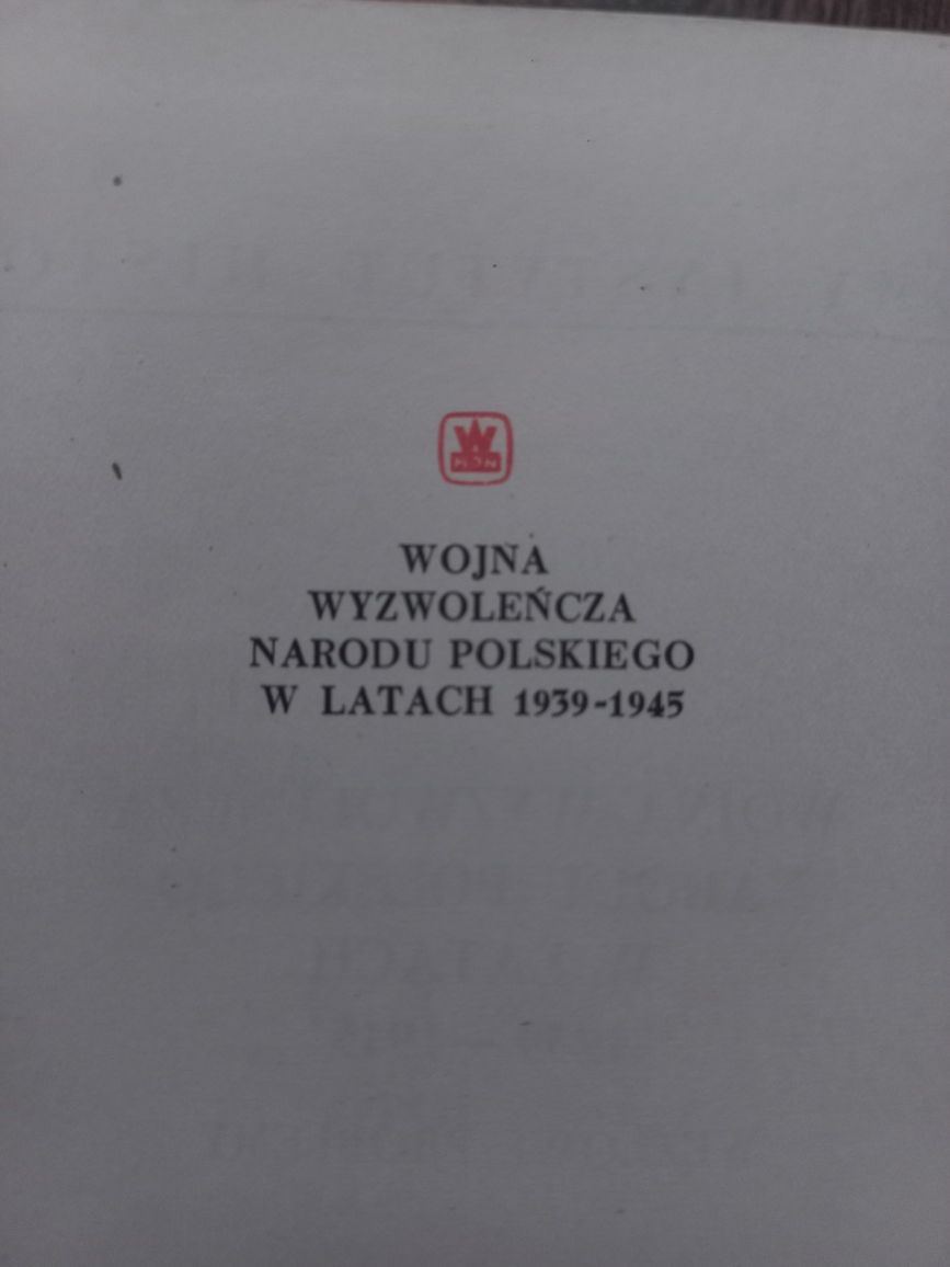 Stara książka PRL - Wojna Wyzwoleńcza Narodu Polskiego