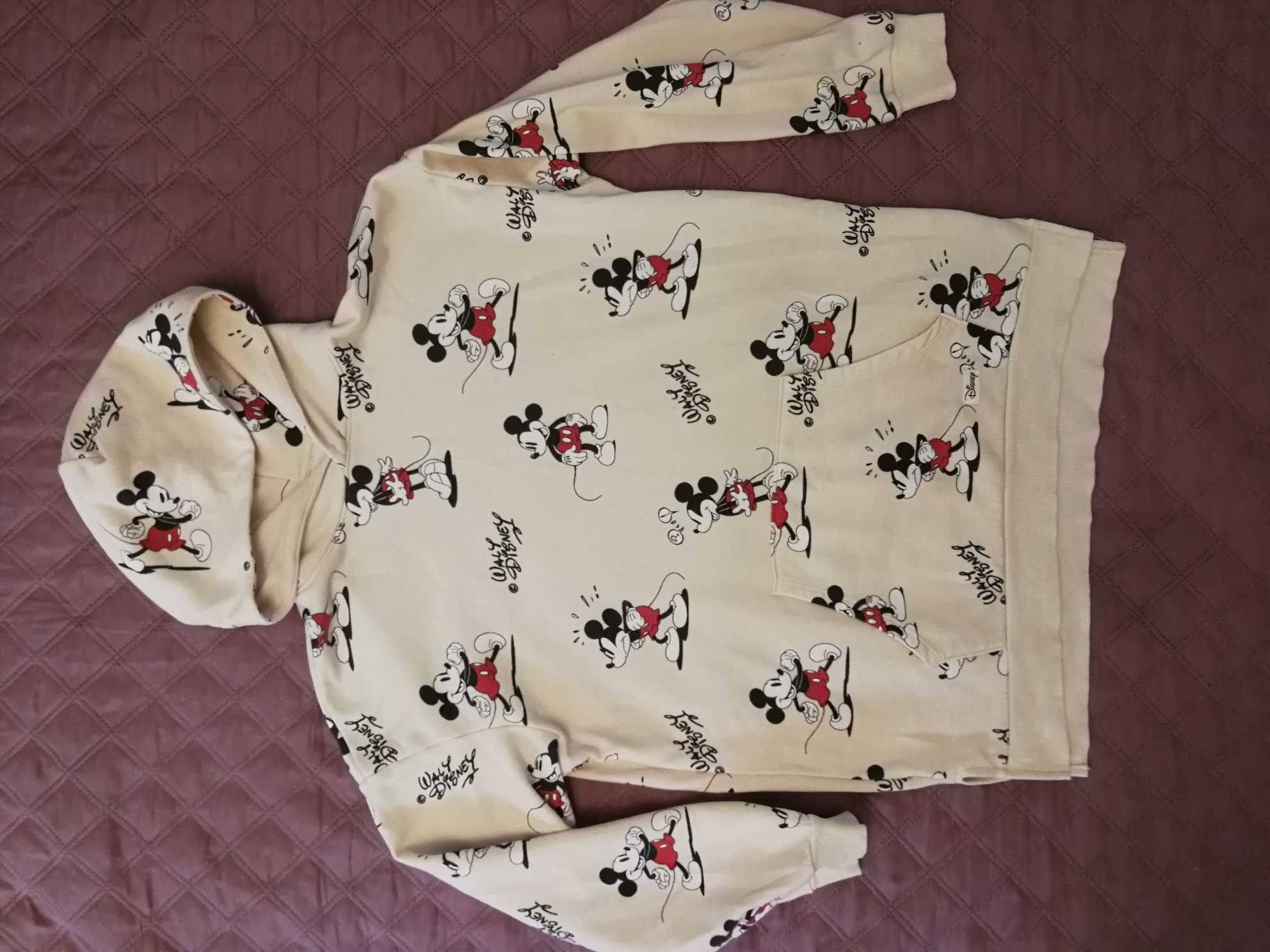 dziewczęca bluza oversize z kapturem myszka Mickey H&M 170