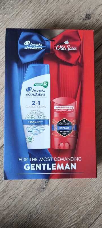 Zestaw dla mężczyzn szampon Head Shoulders 2in1  i Old Spice Captain