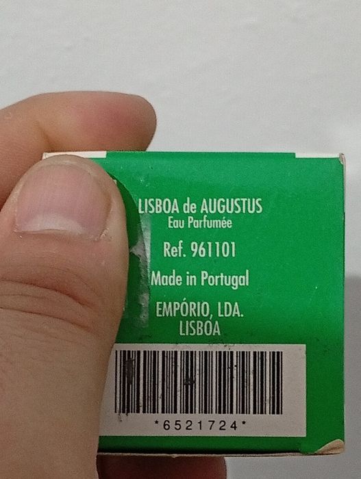 Eau de Parfum Lisboa de Augustus novo em caixa
