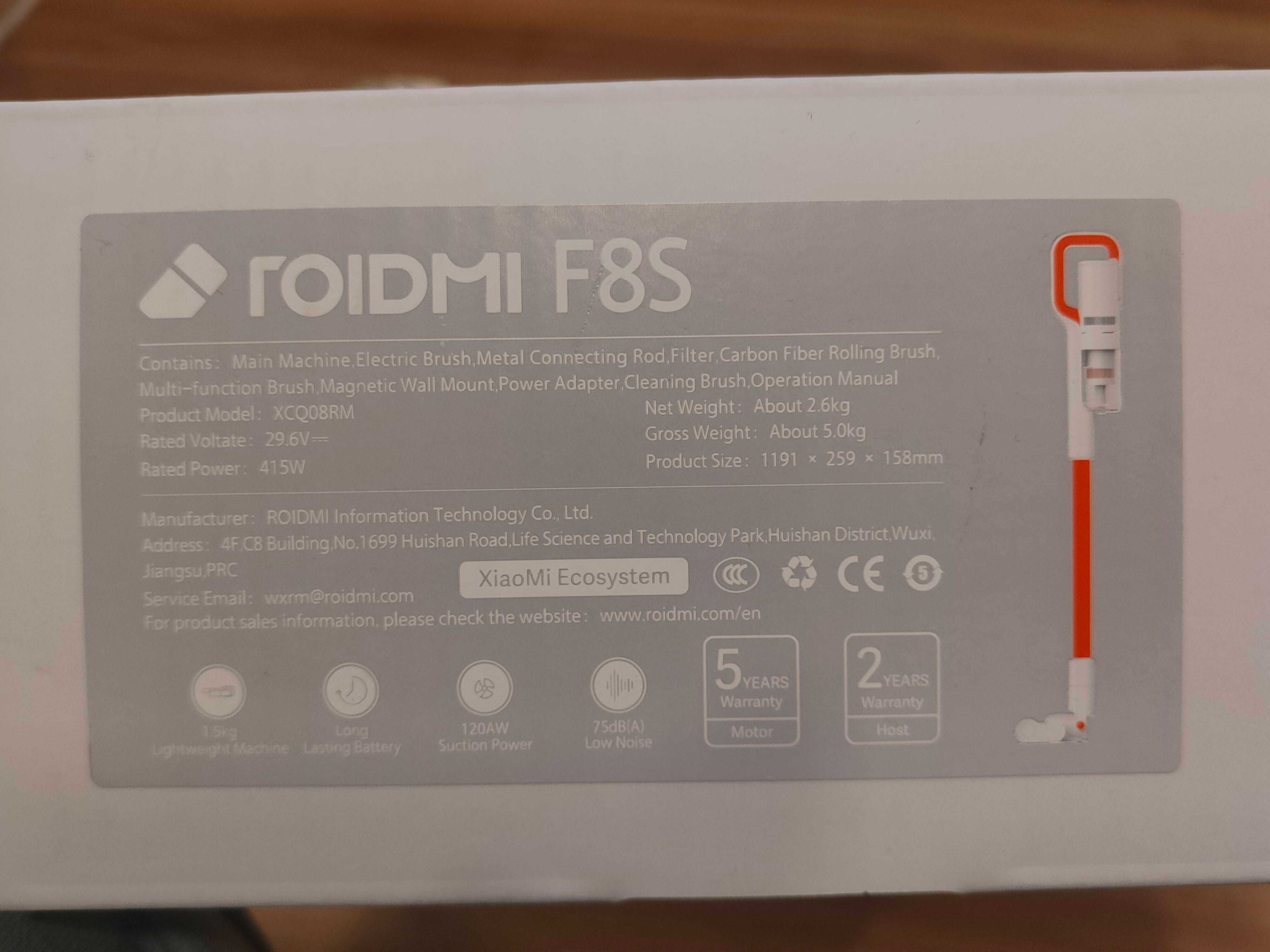 Ручний бездротовий пилосос ROIDMI F8S Cordless Vacuum Cleaner XCQ08RM